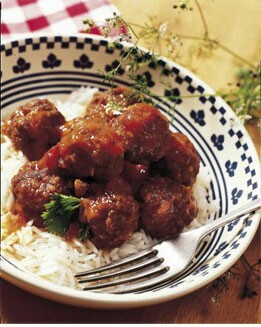 ALBÓNDIGAS CON ARROZ BASMATI