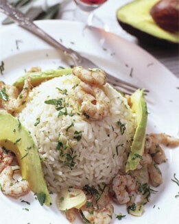 ARROZ CON GAMBAS EN SALSA DE JENGIBRE