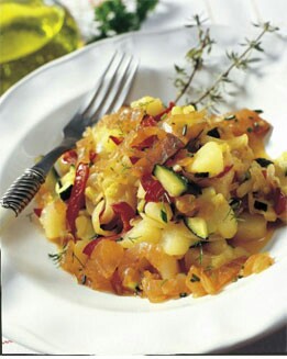 SALTEADO DE SALMÓN Y VERDURAS