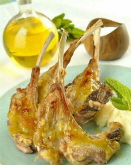 CHULETAS  DE CORDERO  AL HORNO ( RÁPIDA )