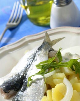 SARDINAS MARINADAS CON ENSALADA DE GERMINADOS