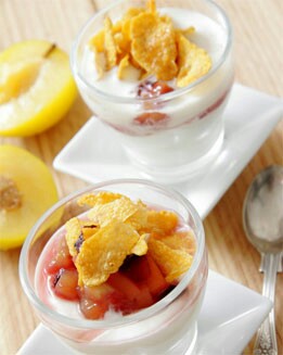 YOGUR CASERO CON CEREALES
