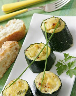 CALABACINES RELLENOS DE TOFU