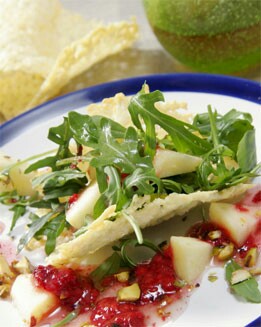 TEJAS DE QUESO CON ENSALADA