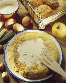 TORTILLA DE PATATAS AL ROQUEFORT