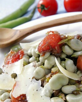 HABAS CON TOMATITOS CHERRY