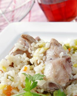 ARROZ MELOSO CON CONEJO
