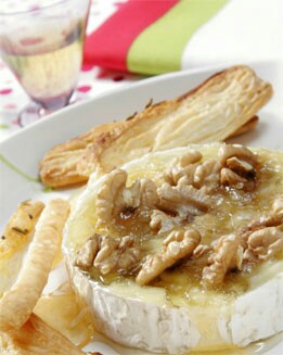 BRIE CON CARAMELOS Y NUECES