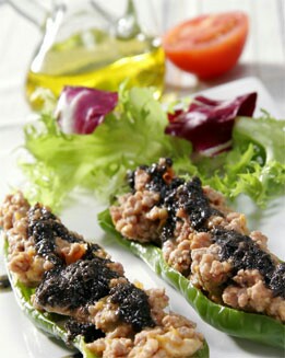 PIMIENTOS VERDES RELLENOS DE CARNE