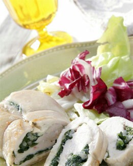 ROLLO DE POLLO Y ESPINACAS