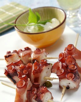 BROCHETAS DE PULPO
