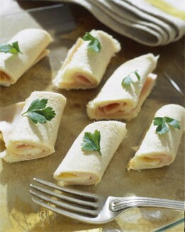 ROLLITOS DE PAVO CON MOSTAZA