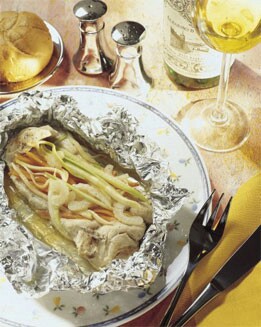 PAVO EN PAPILLOTE