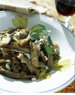 SETAS CON QUESO DE CABRA