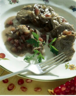SOLOMILLO DE CERDO  GUISADO CON GRANADAS