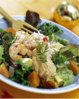 ENSALADA DE MARISCO Y AGUACATE