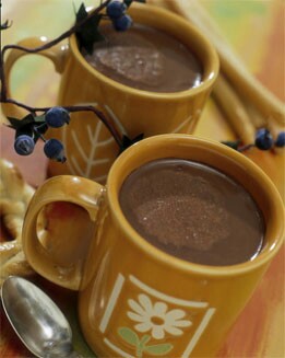 CHOCOLATE CALIENTE CON BARQUILLO