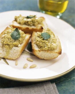 COSTRINI DE PIÑONES CON OLIVAS