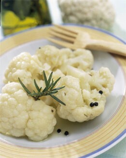 COLIFLOR COCIDA CON COMINOS