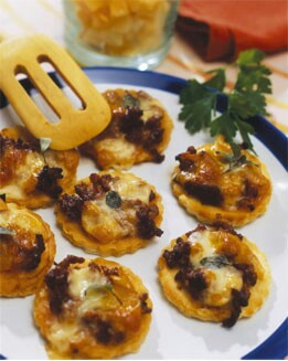 MINI PIZZAS DE CARNE