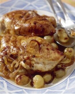 PECHUGUITAS CON UVAS Y CANELA