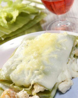 LASAÑA DE PESCADO Y GAMBAS