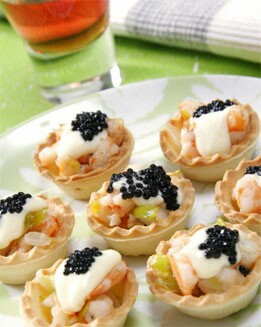 TARTALETAS DE LANGOSTINOS
