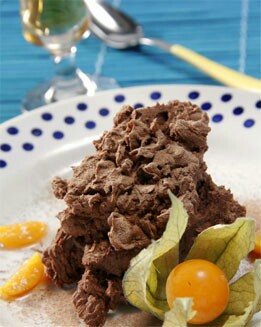 MOUSSE DE CHOCOLATE CON CACAHUETES