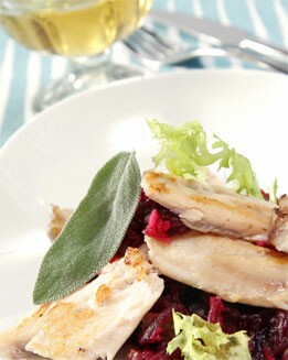 CRUJIENTES DE TRUCHA CON VERDURAS