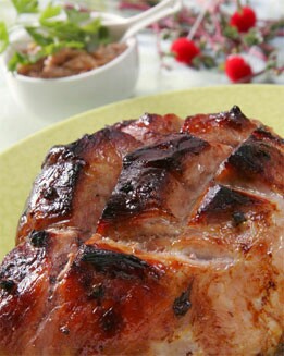 JAMÓN DE CERDO CON SALSA DE FOIE