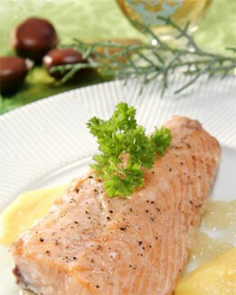 SALMÓN COFITADO CON GRASADE OCA