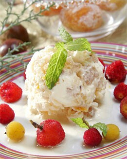 HELADO DE FRUTA  CONFITADA