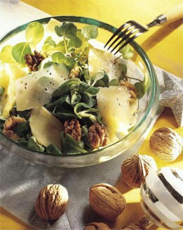 ENSALADA VERDE CON MANZANAS GLASEADAS