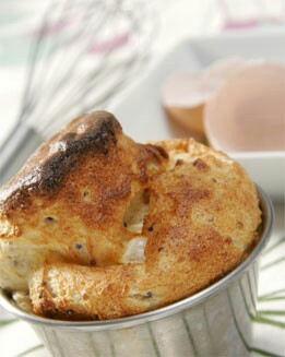 SOUFFLÉ DE LANGOSTINOS Y HUEVAS