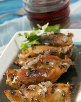 CALAMARES RELLENOS DE ARROZ AL HORNO