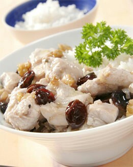 ARROZ CON  POLLO Y NUECES