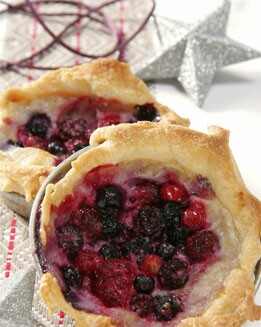TARTALETAS   DE FRUTAS ROJAS