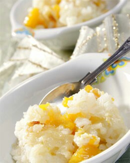 ARROZ CON LECHE DE COCO Y MANGO