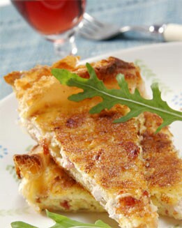 QUICHE DE POLLO Y BACÓN