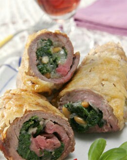 ROLLO DE CARNE CON ESPINACAS
