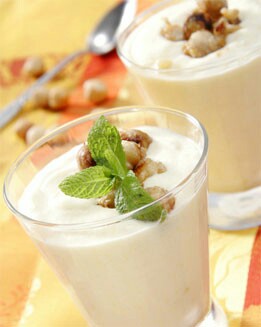 MOUSSE DE MELOCOTÓN Y NATA