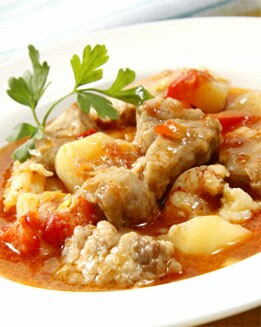 MARMITAKO DE ATÚN Y GAMBONES