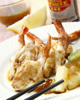PINCHOS DE RAPE Y GAMBONES
