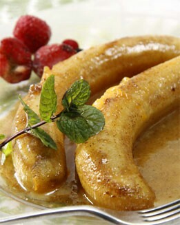 PLÁTANOS AL VINO DULCE