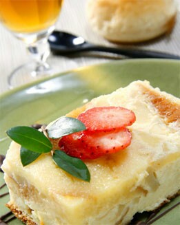 PUDING DE FRUTAS Y BIZCOCHO