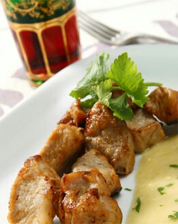 LOMO EN SALSA DE FRUTAS