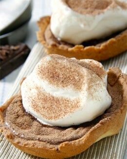 TARTALETAS DE QUESO Y CHOCOLATE