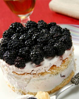 TARTA HELADA DE MORAS