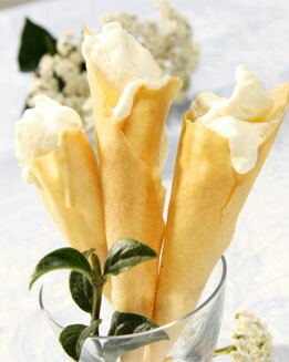 CUCURUCHOS DE DULCE DE LECHE Y NATA