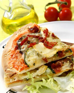PIZZA DE TOFU Y VERDURAS